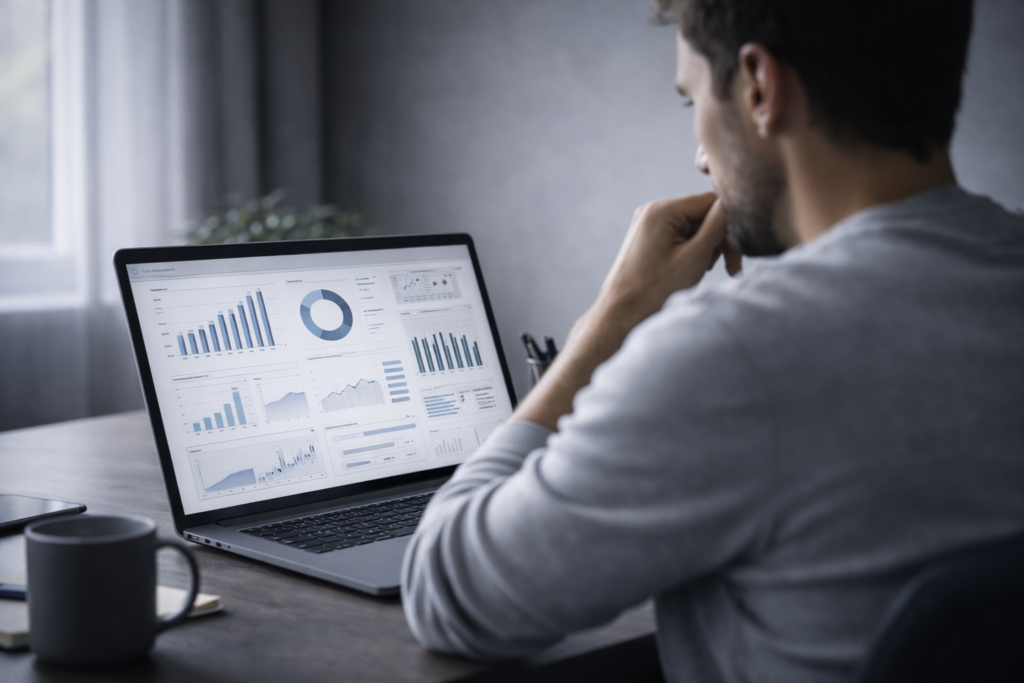 Comparison of clean price action chart and indicator-heavy chart used in retail forex trading